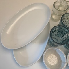 差し上げます　グラス　お皿　小鉢などいろいろの画像