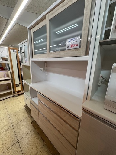 ☆ジモティ割あり☆ レンジ台 W121×D50×H100.5 クリーニング済み SJ2281