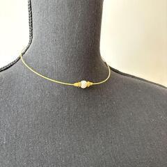 phiten ファイテン レディースコットンパール ネックレス