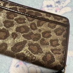 COACH レオパード柄　長財布の画像