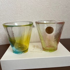 【新品】アフタヌーンティー　江戸硝子　ペアグラス