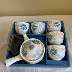 【有田焼/新品】急須+湯呑み5つセットの画像