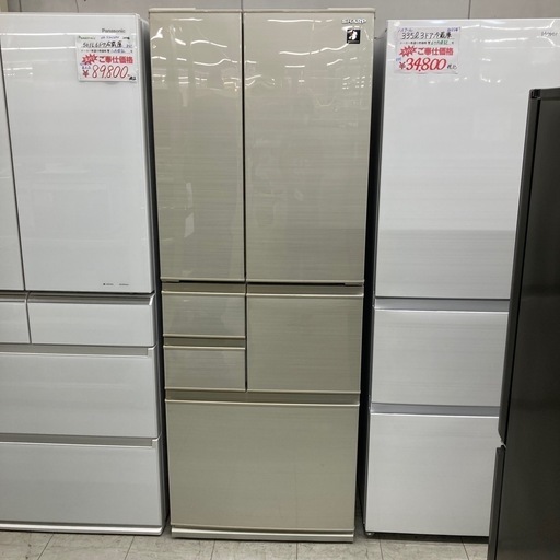 ⭐︎6ヶ月保証⭐︎シャープ　2020年製　502L6ドア冷蔵庫　SJ-F501F