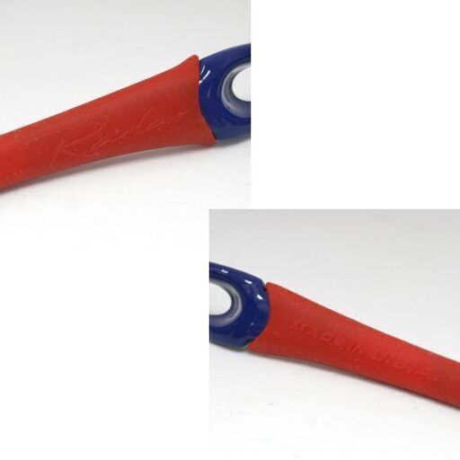 本物 OAKLEY RADAR PATH 09-722J ブルー×レッド サングラス セミハード