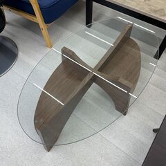 店頭引渡し 中古 ガラステーブル ローテーブル 家具 ガラス
