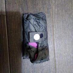 【無料】折りたたみエコバッグ　コンビニ用　果物柄　カーキの画像