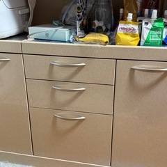 【取引先決まりました！】食器棚 お譲りします(引取り日指定有)の画像