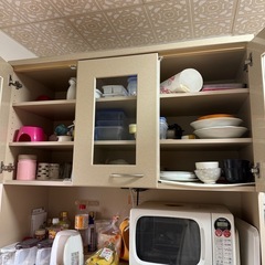 【取引先決まりました！】食器棚 お譲りします(引取り日指定有)の画像