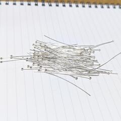 ●ロジウム丸ピンおまとめセット●メッキ素材●