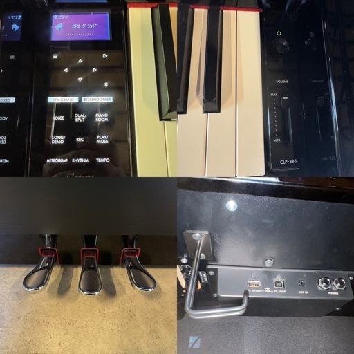 【美品】ヤマハ クラビノーバ CLP-885PE 電子ピアノ CLP-885 ヤマハ 電子ピアノ クラビノーバ CLP-885PE 黒鏡面艶出し