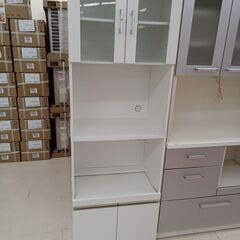 ★ジモティ割あり★  レンジ台 ホワイト W60×D40×H16...