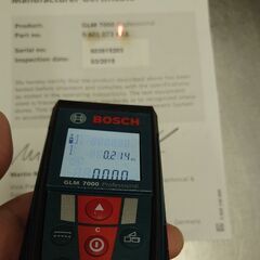 品名：BOSCH　レーザー距離計三脚セット　GLM7000J+Extra　中古品の画像