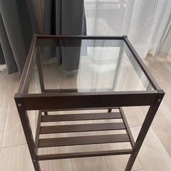 【ほぼ新品🌟】ガラステーブルの画像