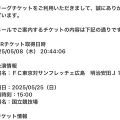 5/25 FC東京対サンフレッチェ広島戦　2名