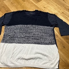 4Lメンズ　七分袖の全面サマーセーター？