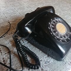 ⑧　昭和の電話機★黒電話★　６００－A2　TMG-T72　レトロ　アンティーク　ビンテージの画像