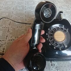⑧　昭和の電話機★黒電話★　６００－A2　TMG-T72　レトロ　アンティーク　ビンテージの画像