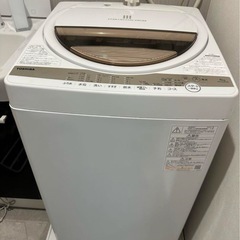東芝 全自動洗濯機 6kg グランホワイト AW-6GM1(W)の画像