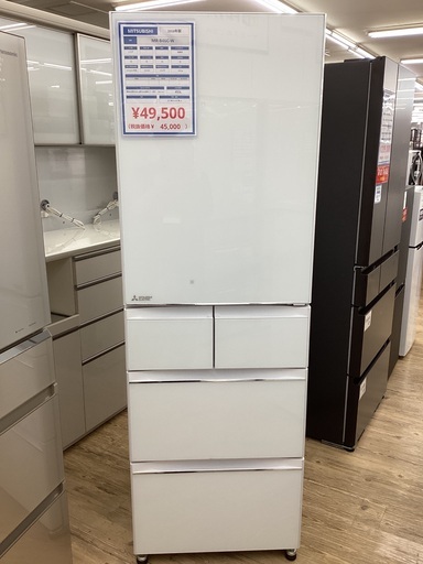 ５ドア冷蔵庫ミツビシのMR-B46C-Wが入荷しました！