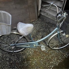 ママチャリ （お取引中）夏冬常時物置保管のためサビが少ないです。の画像
