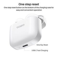 TOZO A3 ワイヤレスイヤホン 白の画像
