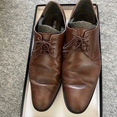 COMME CA ISM ブラウン ビジネスシューズ25.5cmの画像