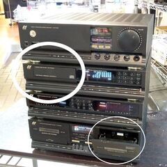 SANSUI コンポ 700Di アンプ CDプレイヤー イコライザー カセットデッキ 4点セット 通電OK ジャンク品 山水 札幌市 新道東店の画像