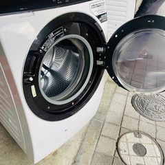 超最安値🈹2021年購入HITACHIドラム式洗濯機　最上位モデルBD-SX110F 配達無料の画像