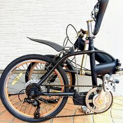 整備済! 折りたたみ 自転車  シマノ 6段変速 サスペンション お買い得！【大阪】の画像