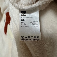 GU パジャマ XLの画像