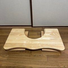 【美品】木製トイレ用踏み台　折りたたみ式