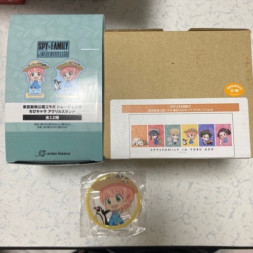 SPY×FAMILY 東武動物公園　コラボアクスタ、マグカップ　未開封