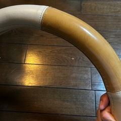 レザー製ハンドルカバー　ラパン　軽自動車用の画像