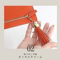 ♡LIZDAYS リズデイズ 薄い オレンジ 長財布♡の画像