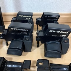 キャリアベース スクエアバー セット INNO INAR IN-AR ベーシックステーセット AR ルーフボックス ルーフBOX キャリア CARMATE  カーメイト ベースキャリア ルーフレールのある車に の画像