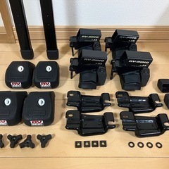 キャリアベース スクエアバー セット INNO INAR IN-AR ベーシックステーセット AR ルーフボックス ルーフBOX キャリア CARMATE  カーメイト ベースキャリア ルーフレールのある車に の画像