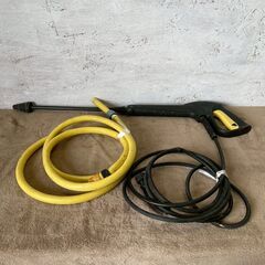 【KARCHER】ケルヒャー 高圧洗浄機 K2.01 家庭用高圧洗浄機 動作確認済 電動 清掃 掃除 高圧洗浄 イエロー 本体 ホースセット Y1339の画像