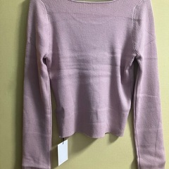 グレイルGRL  カットソー　ニット　ピンク　リボン　の画像