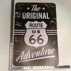 ルート66 ブリキ サインプレート看板 の画像