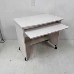  23664  キャスター付 引き出しテーブル付き デスク 幅80㎝ NITORI   ◆大阪市内・東大阪市他 6,000円以上ご購入で無料配達いたします！◆ ※高槻・枚方方面◆西宮・尼崎方面◆生駒方面　それぞれ条件付き無料配送あり！            の画像