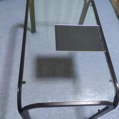 センターテーブル　ガラス　黒　ブラックの画像