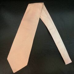 ARMANI COLLEZIONI ネクタイ ピンク系 光沢×織柄 イタリア製の画像