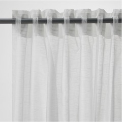 IKEA アスククロッカ（ASKKLOKA）カーテン 白の画像
