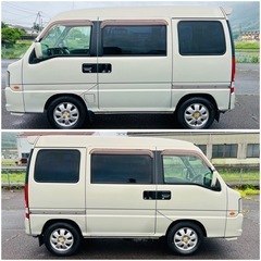 H17年スバルサンバーディアスワゴン スーパーチャージャーオートマチック 4WD（AT)Bluetooth ◎リアヒタータイミングベルト交換車検9年5月の画像