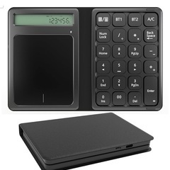【新品未使用】① テンキー 電卓 タッチパッド 3in1 Bluetooth ワイヤレス 2台同時接続 Macテンキー パンタグラフ式 超薄 軽量 高耐久 ブルートゥース 無線 numlock連動 Type-C充電 Windows/iOS/Android など対応の画像