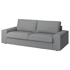 美品　IKEA カウチソファー　三人掛け　グレー色