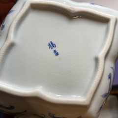 橘吉たち吉花柄波型陶磁器鉢　5個セットの画像