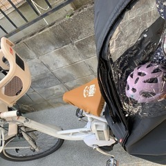 YAMAHA pascrew 限定ディズニーデザイン値引き交渉可能！子供乗せ付き電動自転車！！の画像