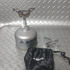 キャンプ【シングルバーナー】ガスバーナー　未使用五徳付き