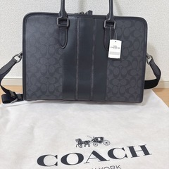 【本日受け渡し可能】【新品】COACH ビジネスバッグ ブラックの画像